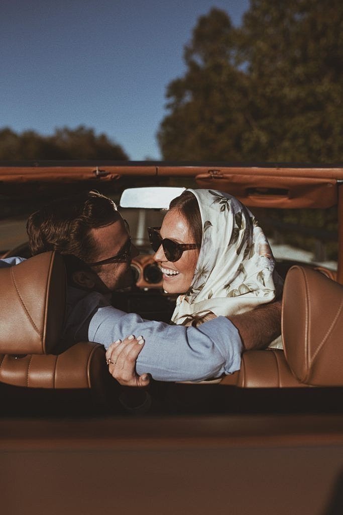 couple driving